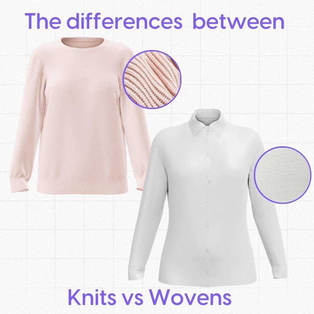 The difference between knit and woven fabrics fabra