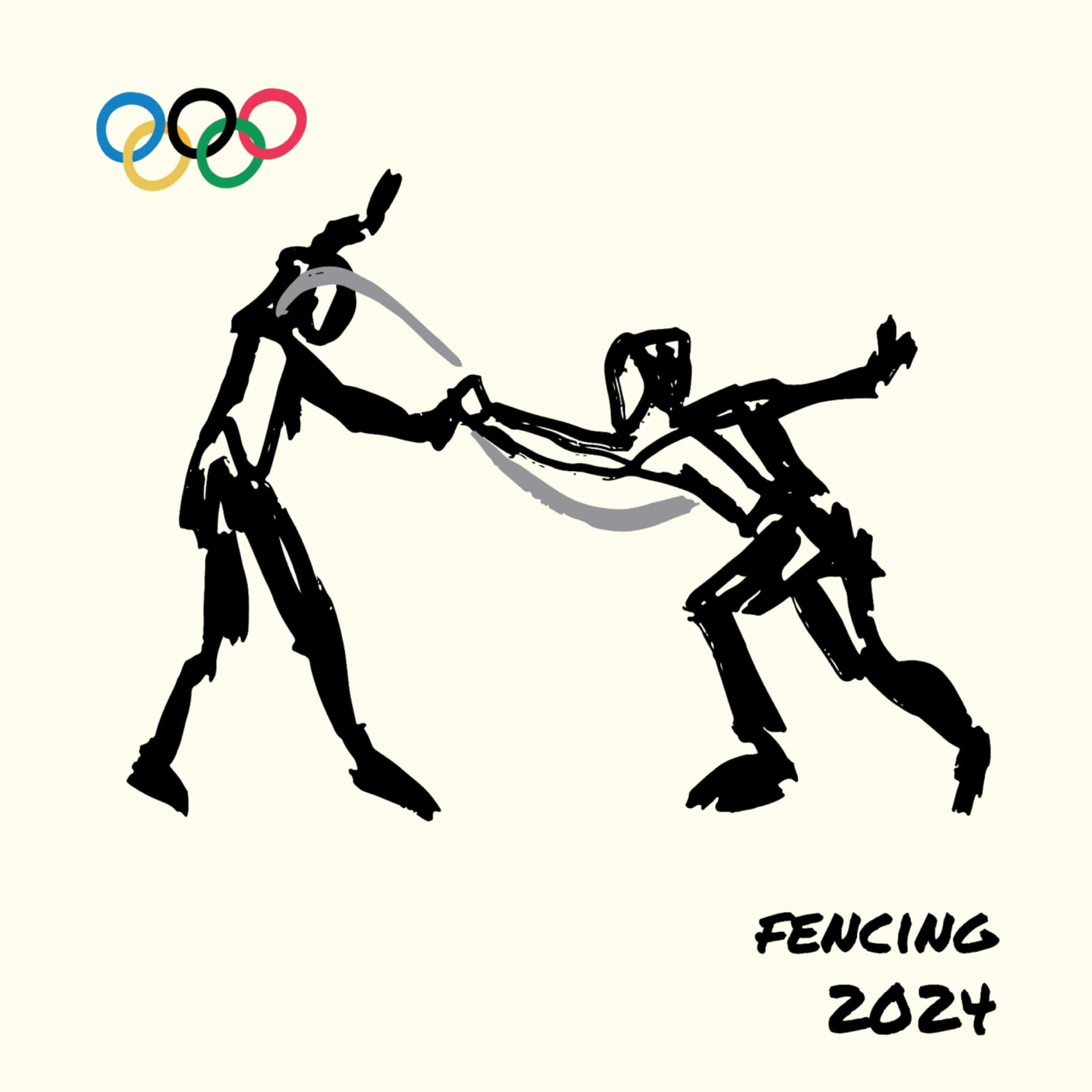 Olympics inspired art by graphic designer Kate Weinberg.