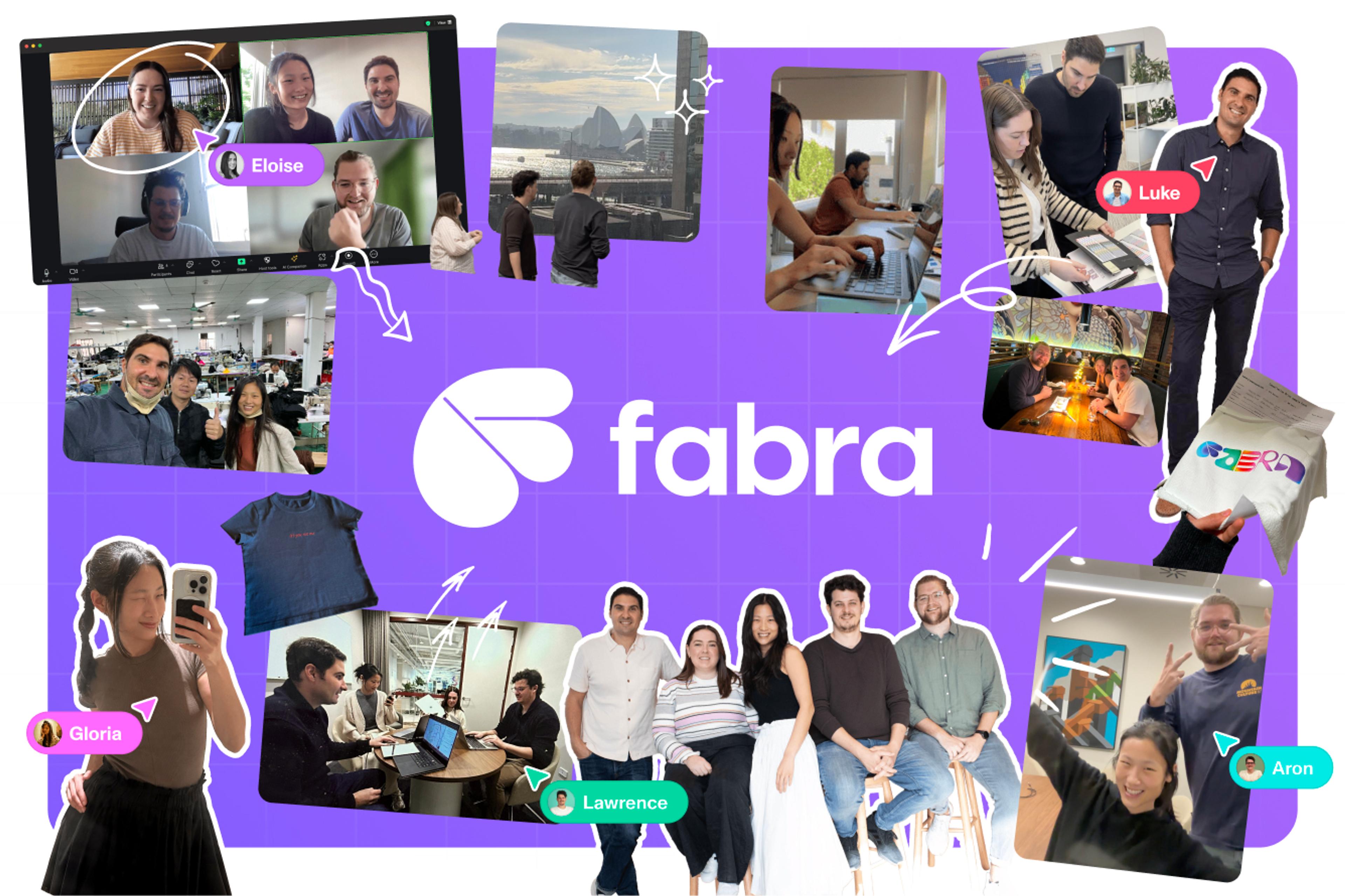 Collage of the Fabra team