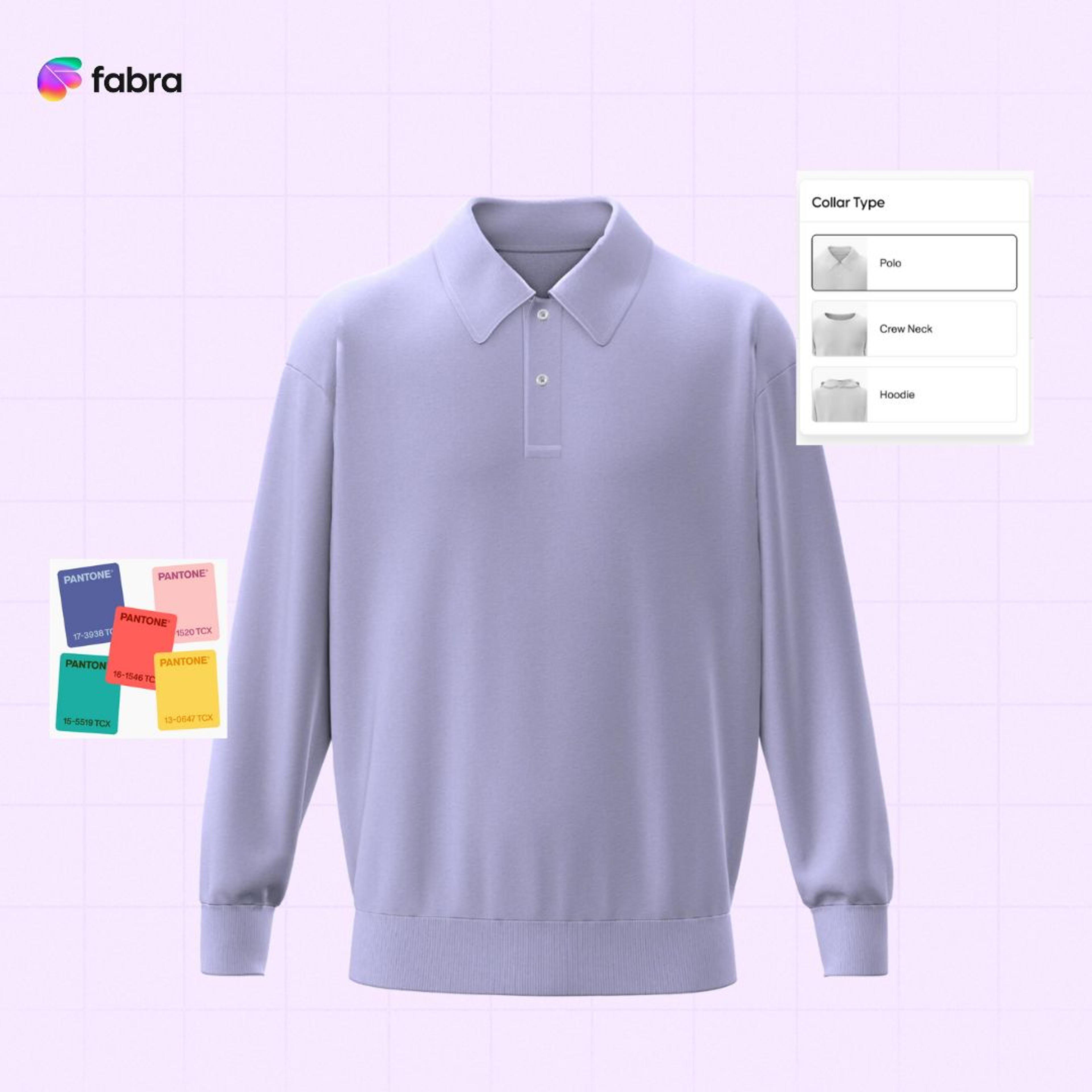 Fabra 3D design template for easy custom apparel design.