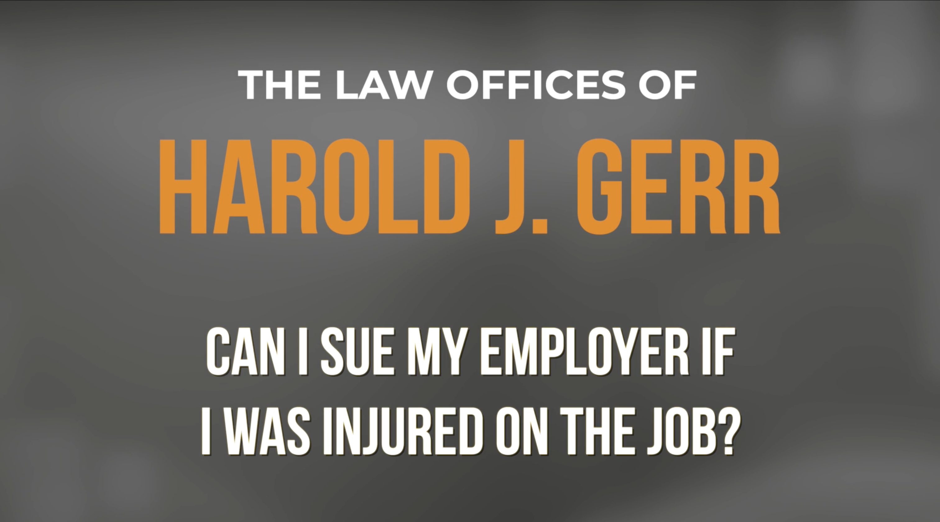 Can I sue my employer? Video Thumbnail