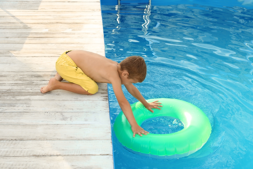 Image pool slip and fall accident