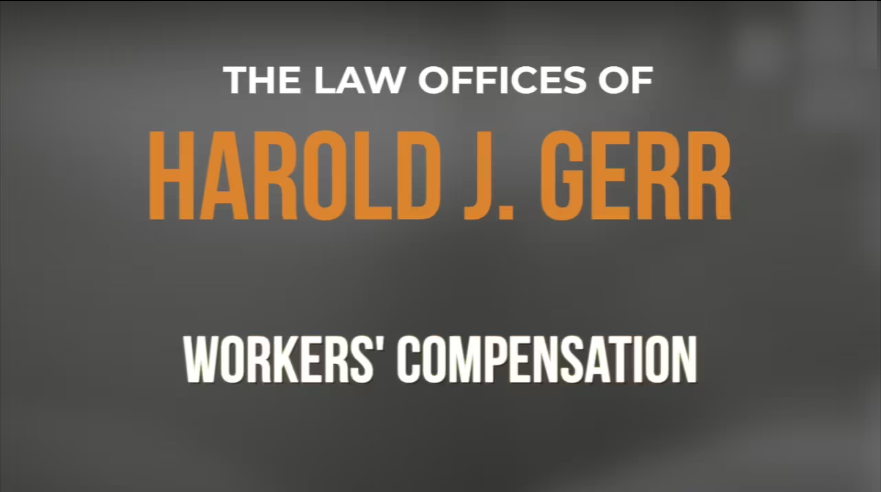 Workers Compensation Video Thumbnail