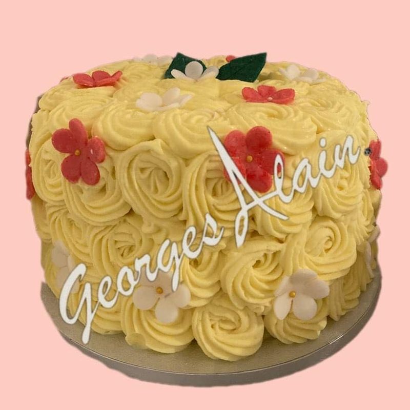 Yellow rosettes