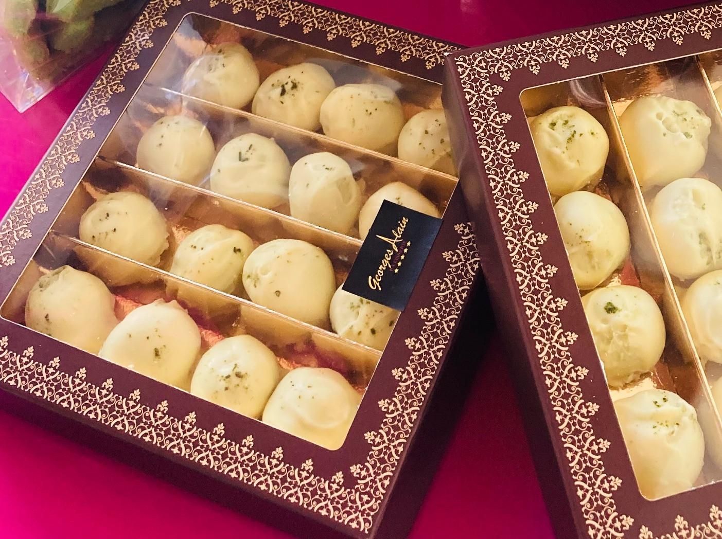 Truffles Sugar-free White Chocolate and Matcha (Box)