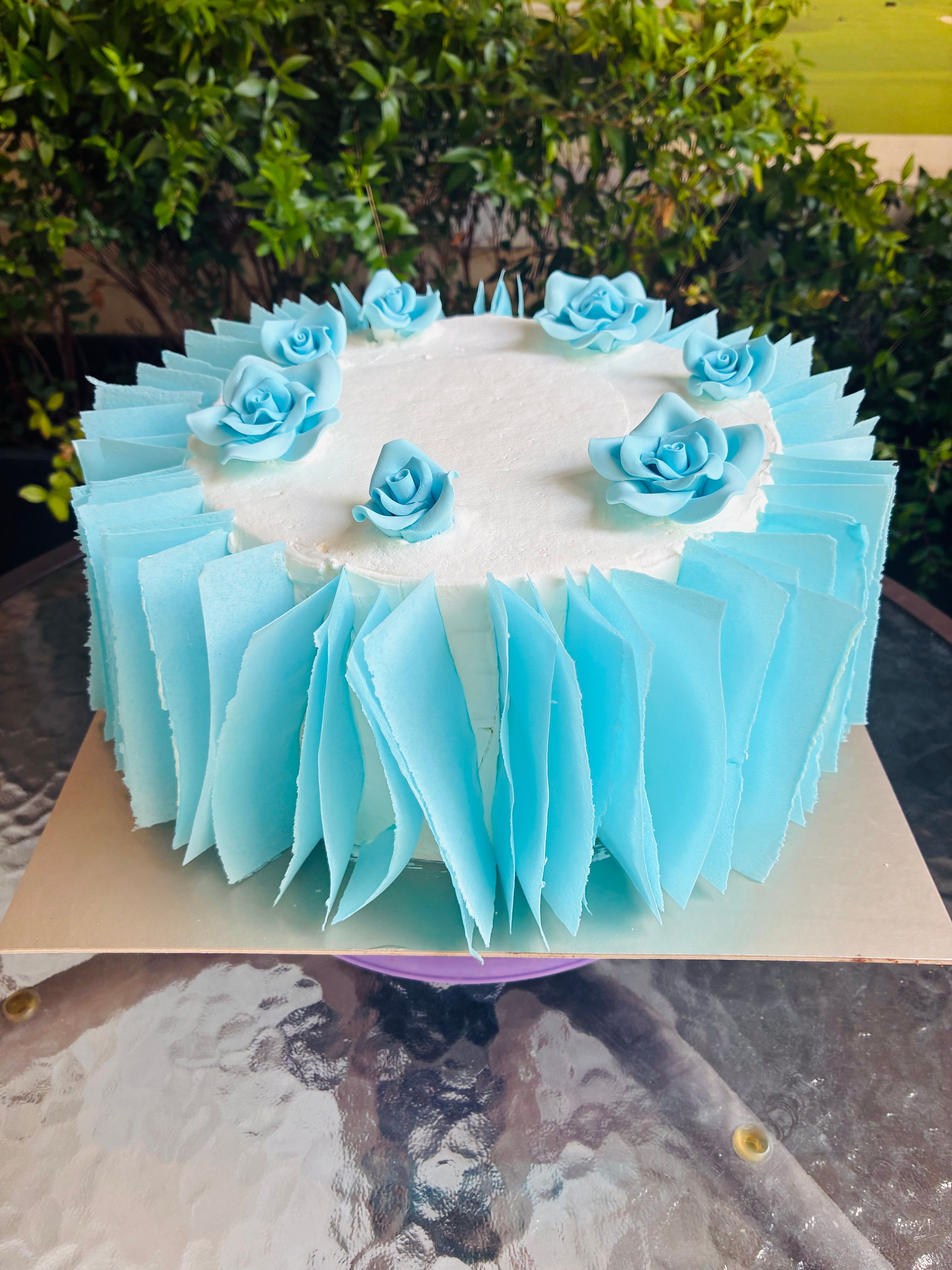 White and blue