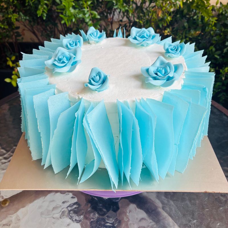 White and blue