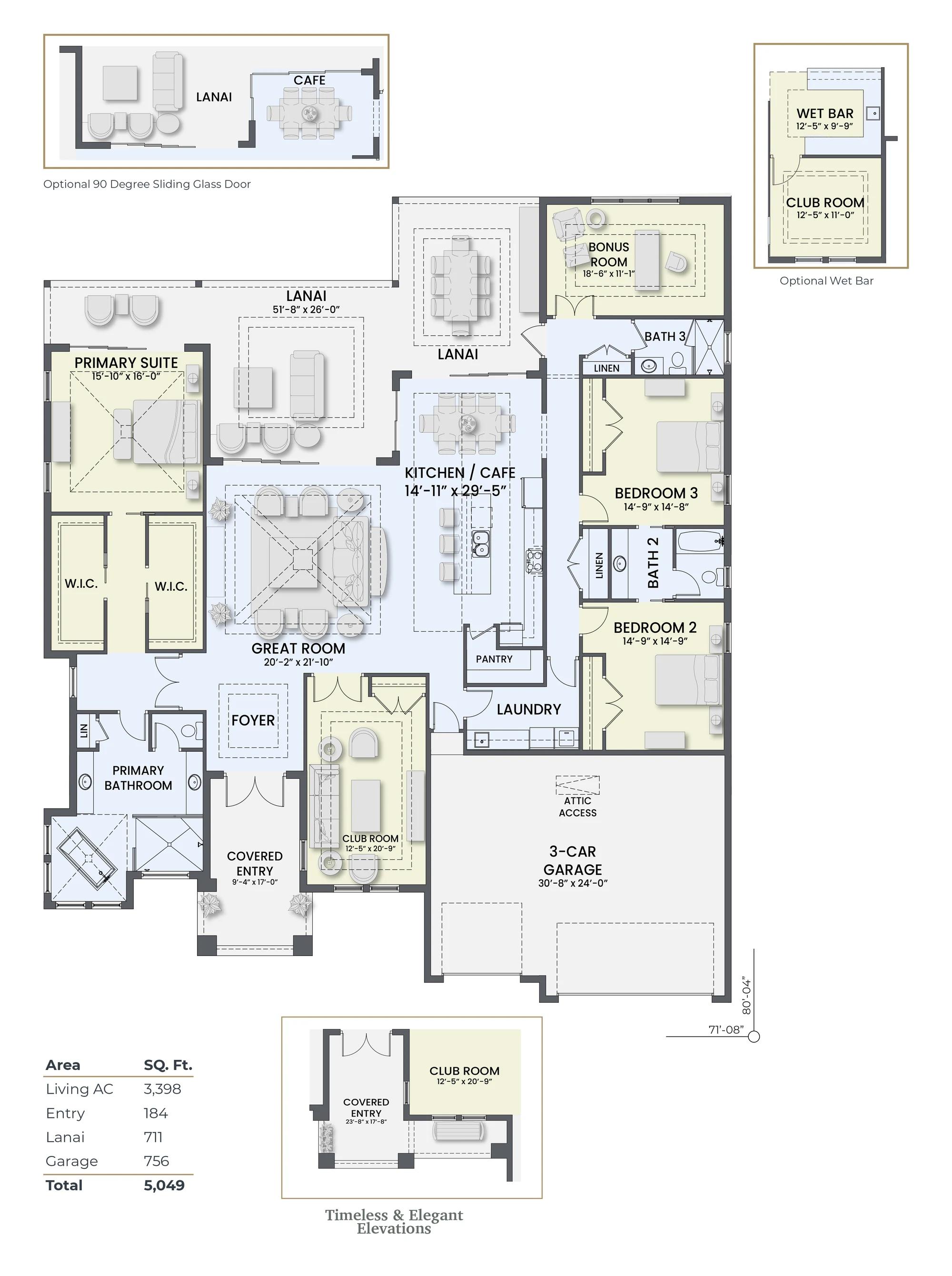 The Jupiter floor plan drawing