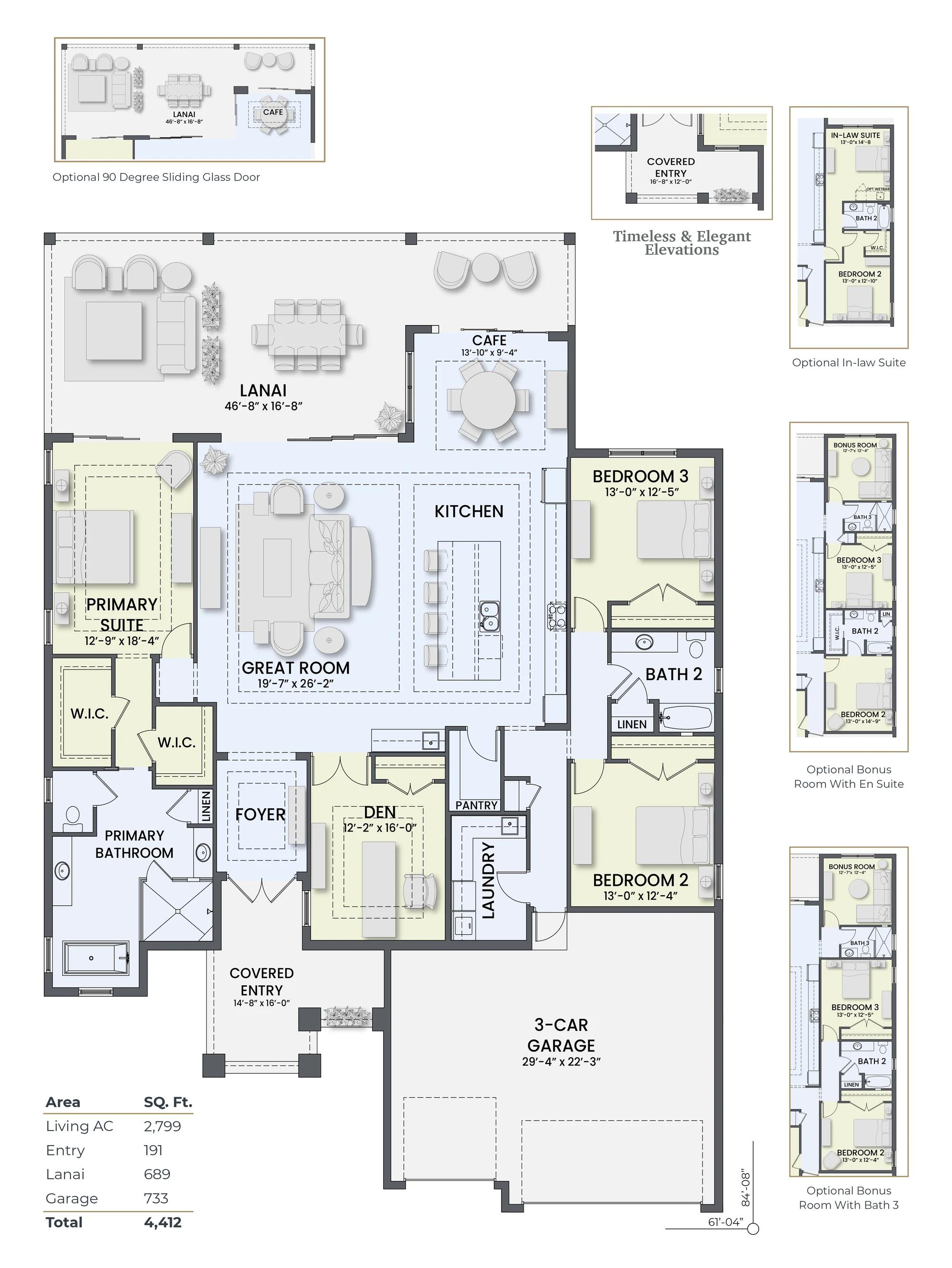 The Osprey floor plan drawing