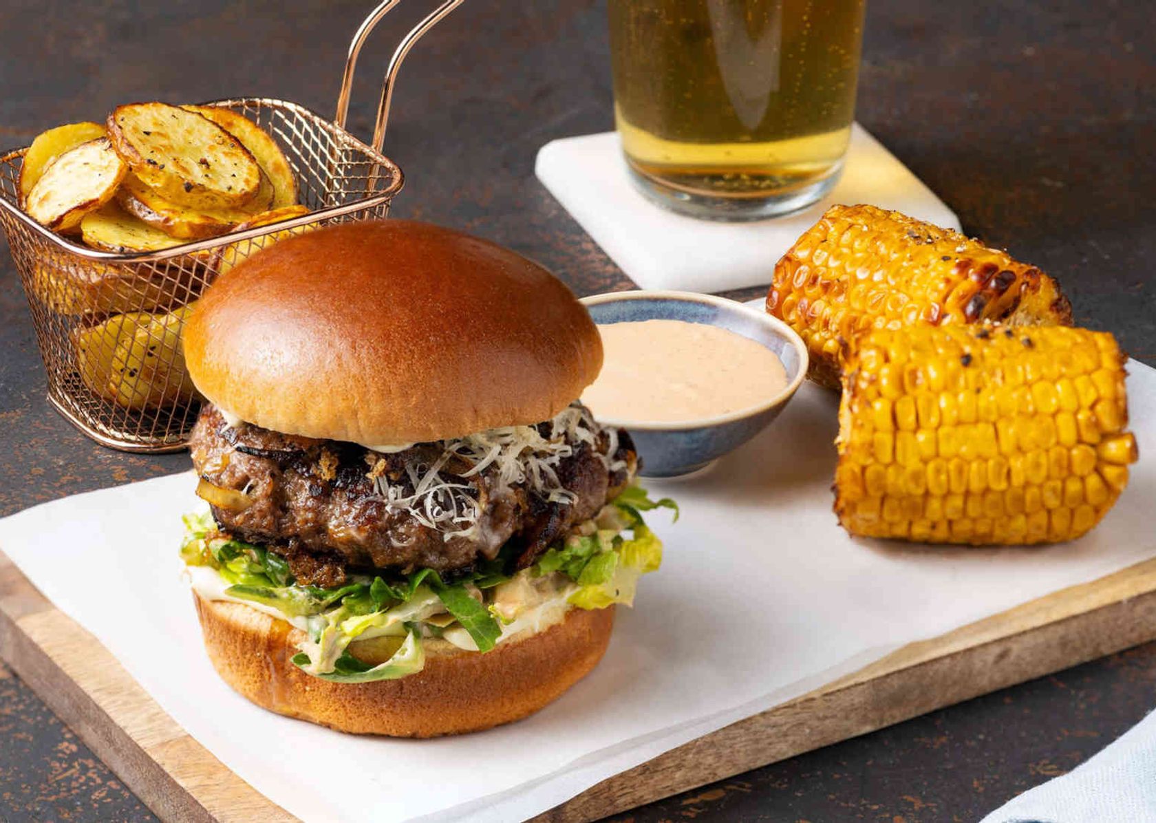 Oklahoma Style Onion Burger mit Bio Rindfleisch
