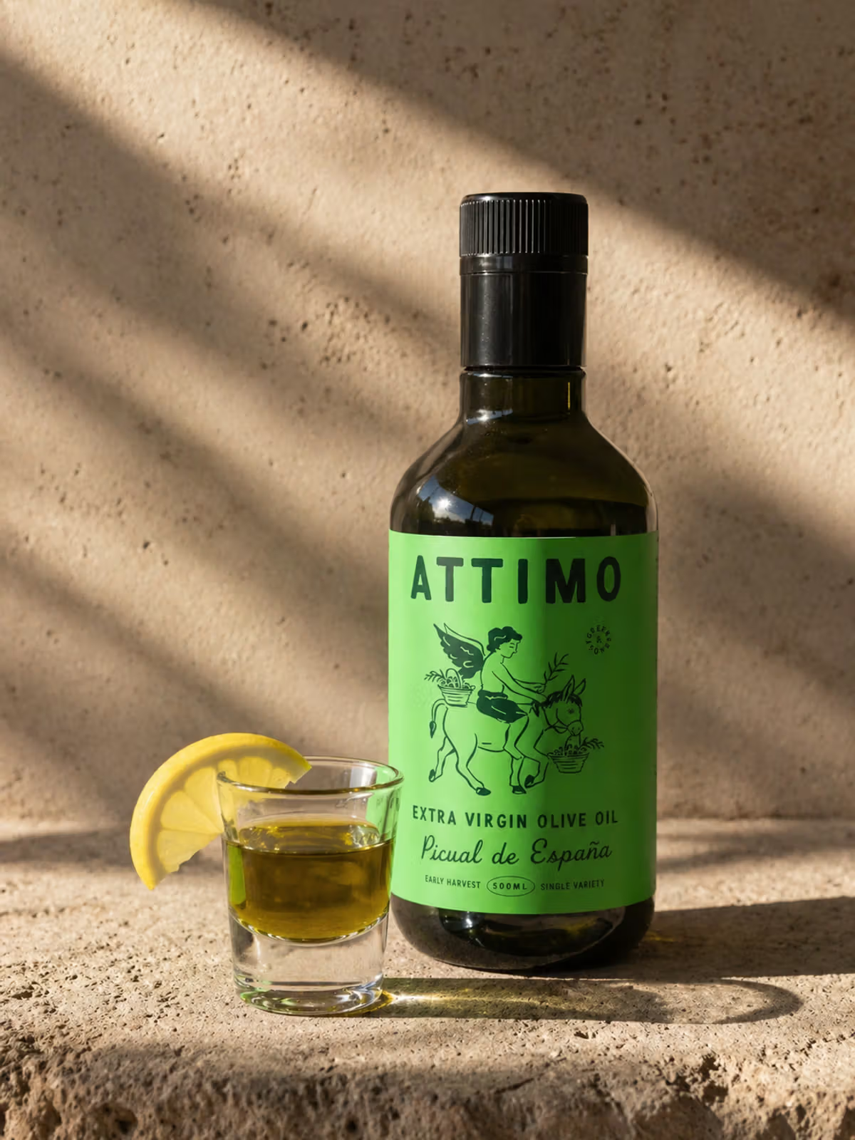 attimo olive oil filtered shot
