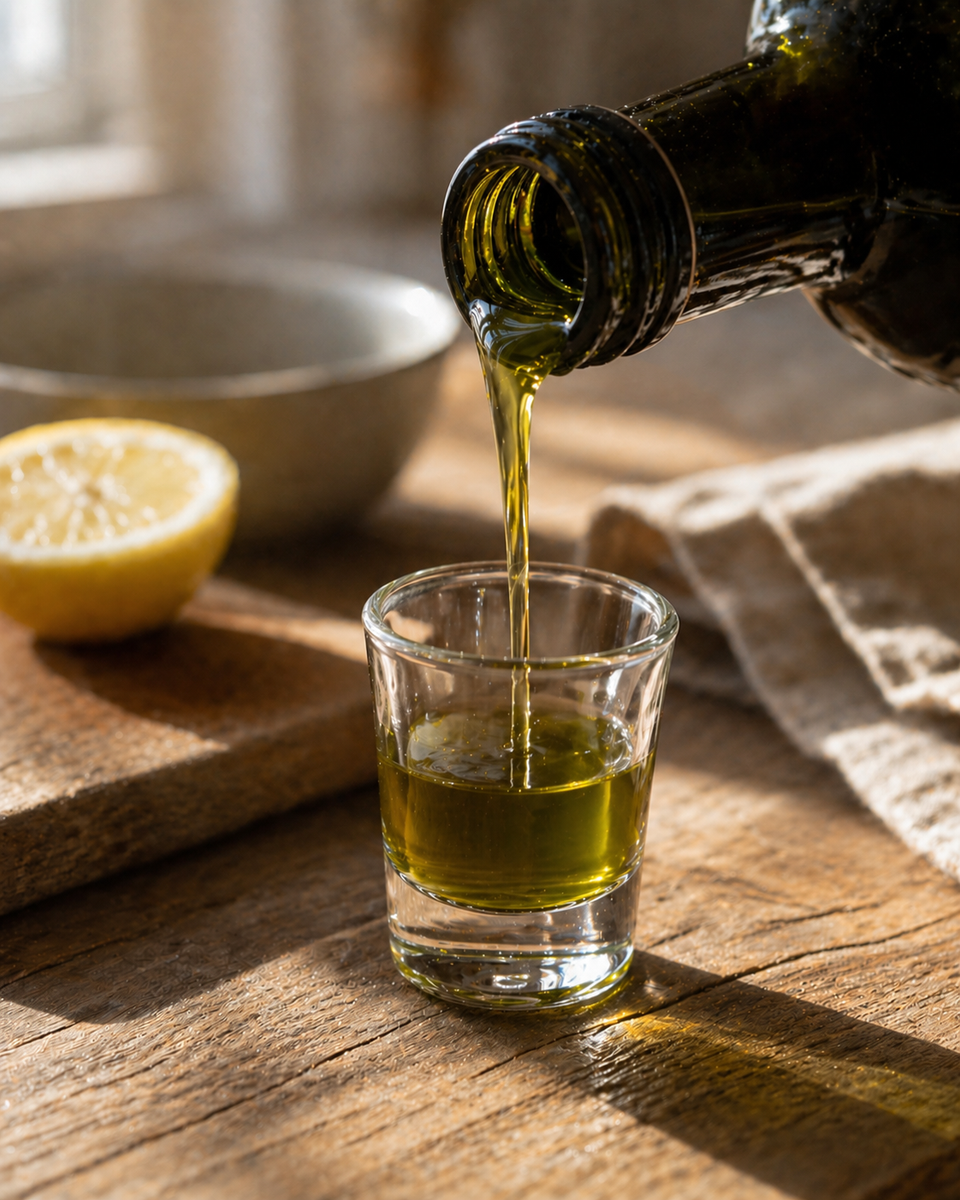 Why People Are Now Drinking Olive Oil Shots