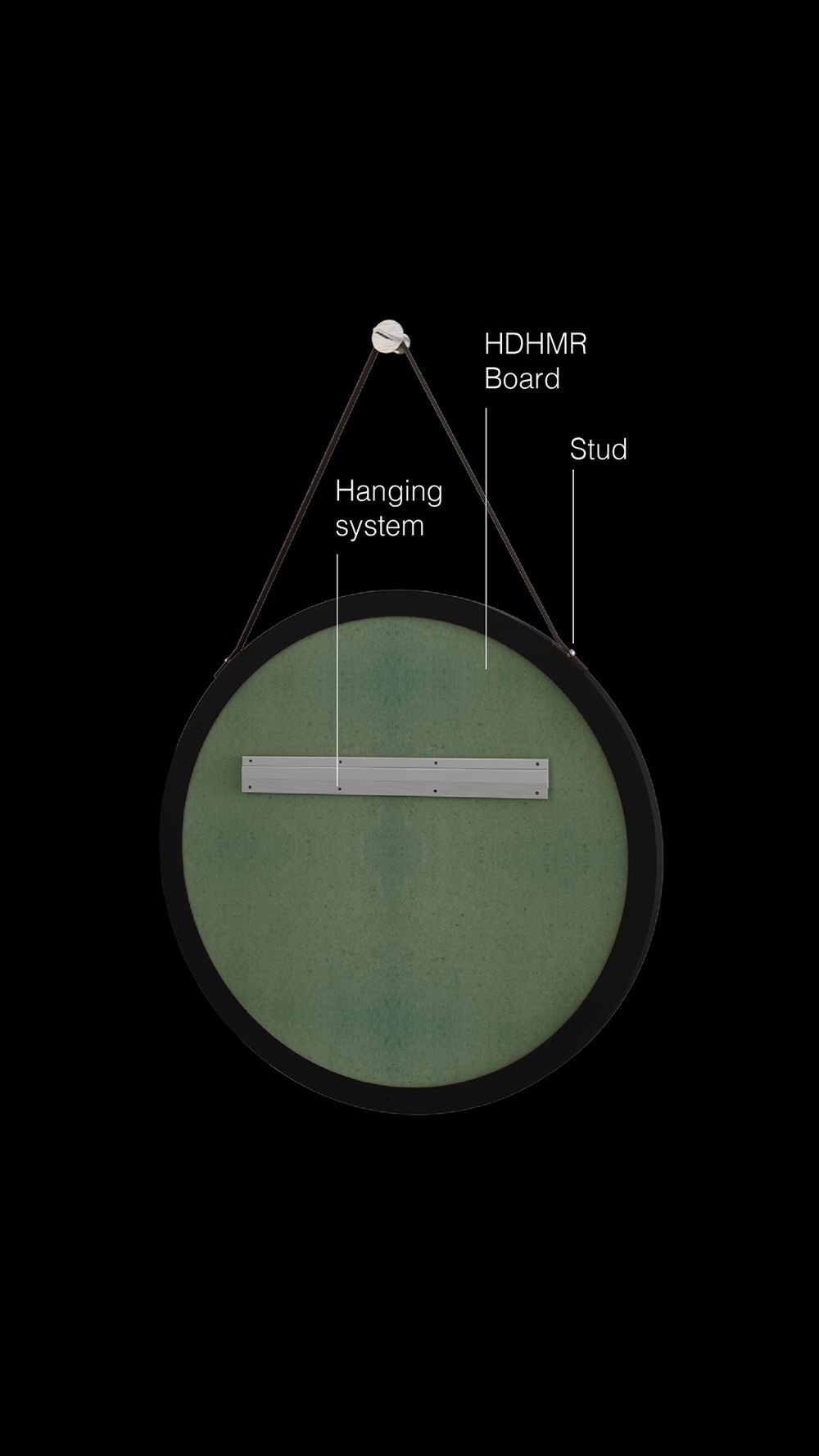 Framed Mirror — Round — undefined