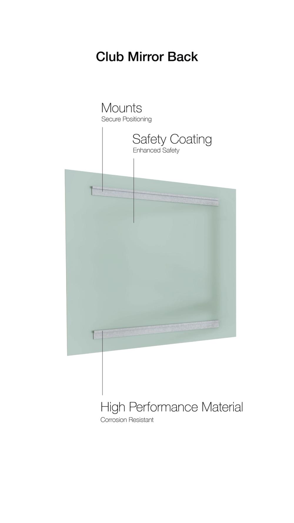 LED Mirror — Club Series — CLUB MIRROR BACK