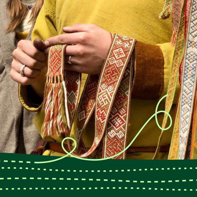 Hænderne i Historien: Brikvævning – vikingernes remme og bånd