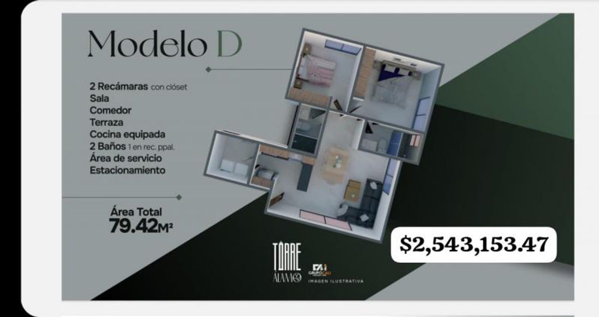 Fotografía de DEPARTAMENTOS EN VENTA TORRE ALAMO