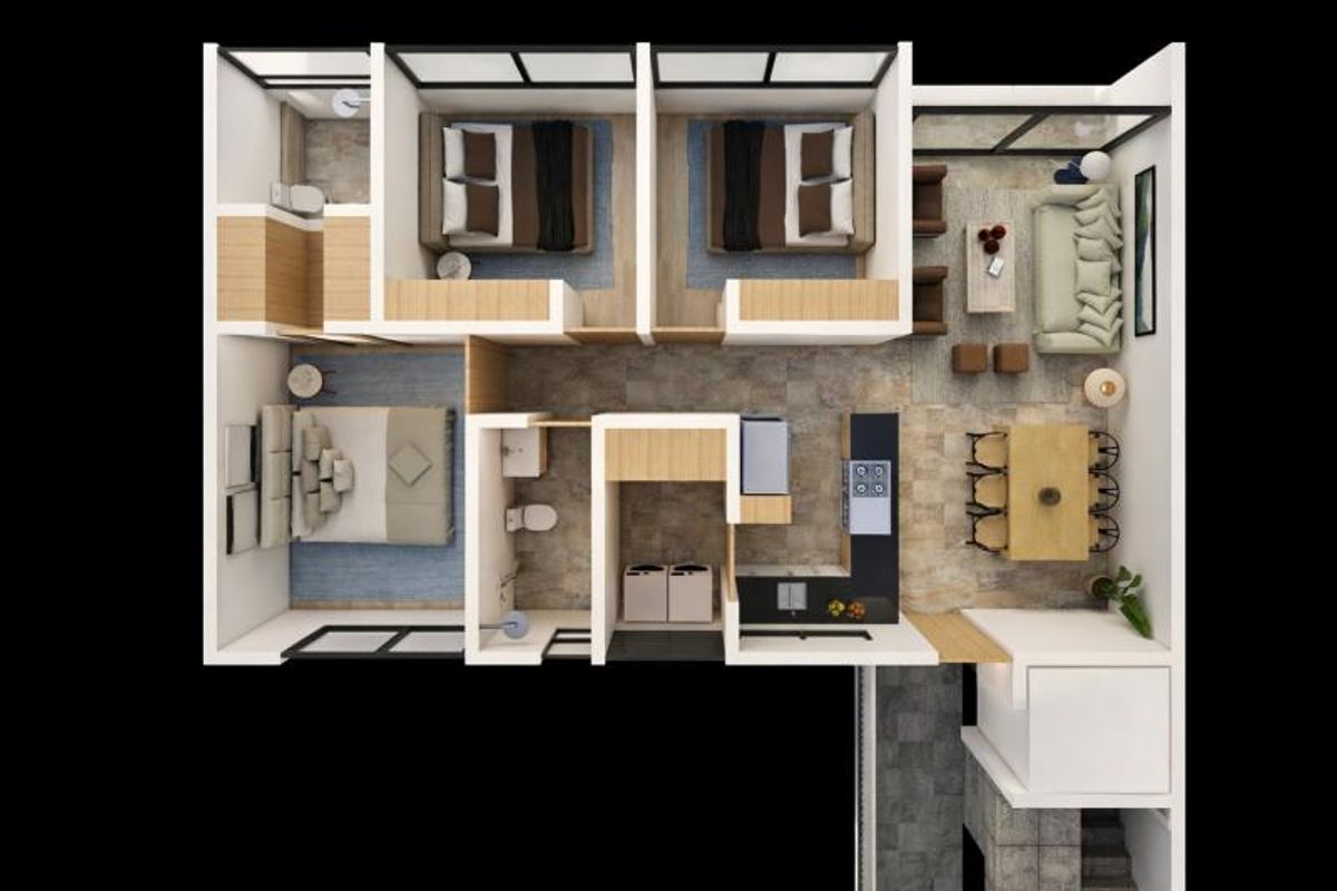 Fotografía de DEPARTAMENTOS EN VENTA EN  LOMAS 4 SECCION EN TORRE VIZCAINA