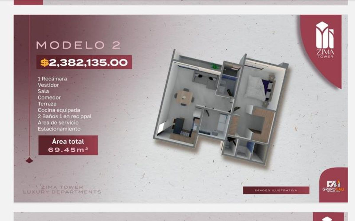 Fotografía de DEPARTAMENTOS EN VENTA TORRE ZIMA