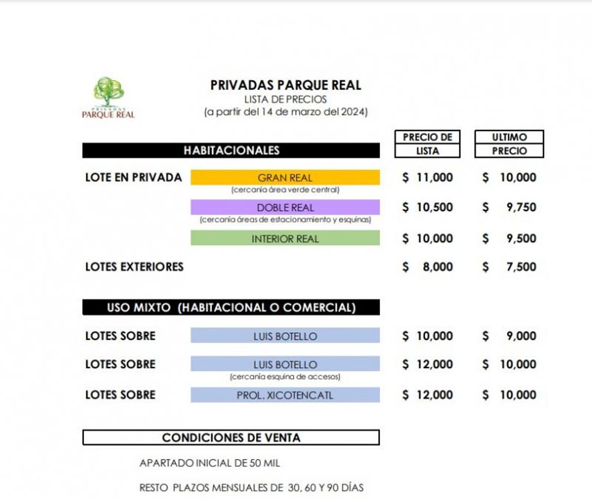 Fotografía de excelentes terrenos en privada y con barda perimetral y 15,000m2 de areas verdes