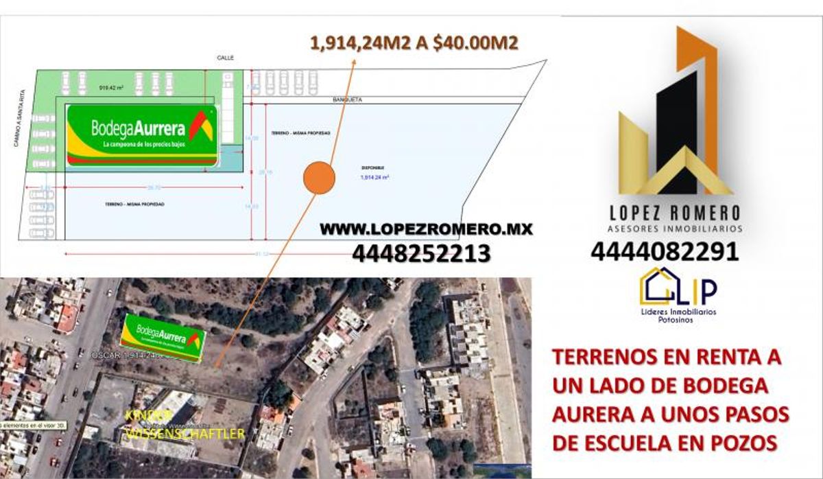 Fotografía de TERRENO EN RENTA A UN LADO DE BODEGA  AURERA EN POZOS