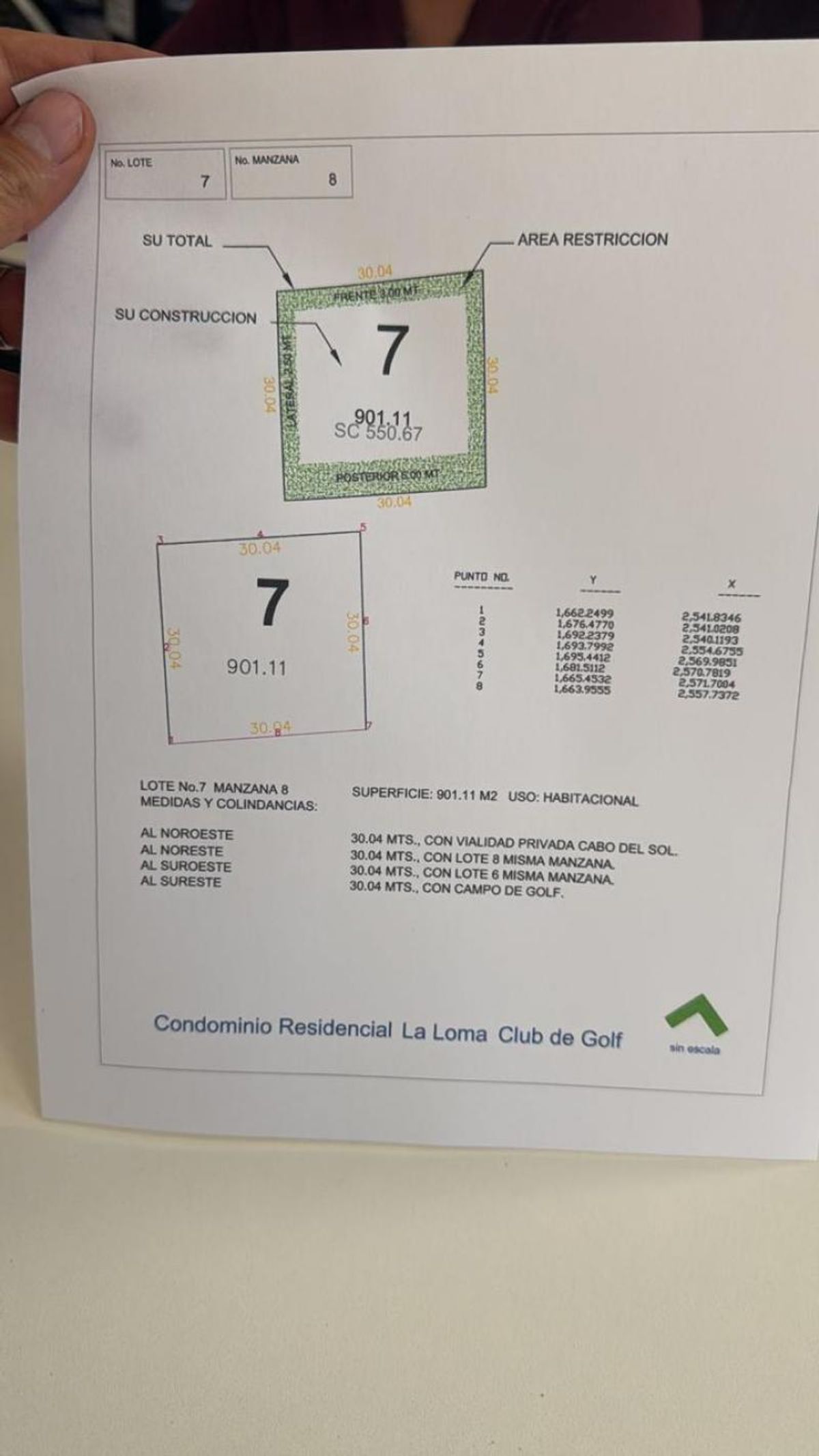 Fotografía de TERRENO EN VENTA EN LA LOMA CLUB DE GOLF CON VISTA AAL HOYO 1