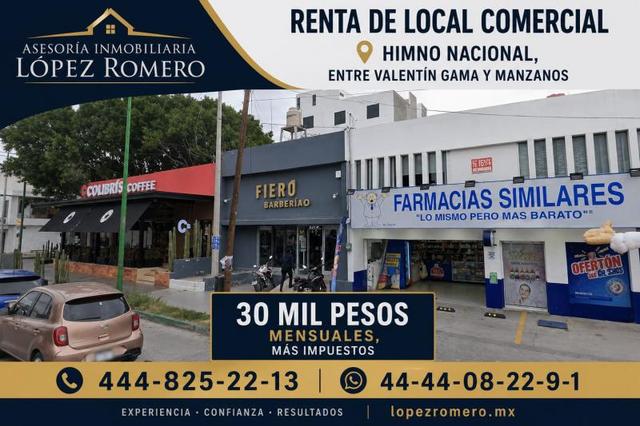 Locales comerciales a nivel de calle con barbería, cafetería, farmacia y estacionamiento frontal