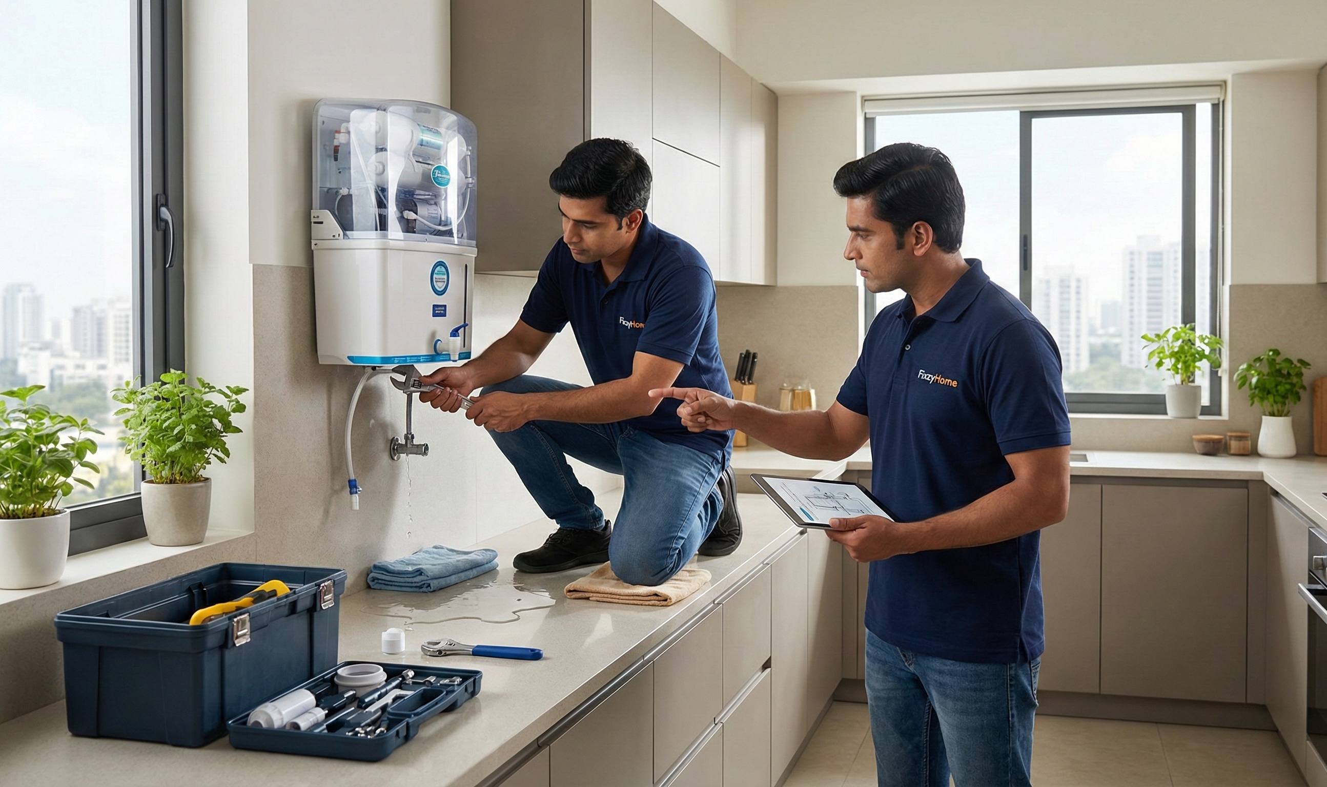 FixzyHome RO Water Leakage Services