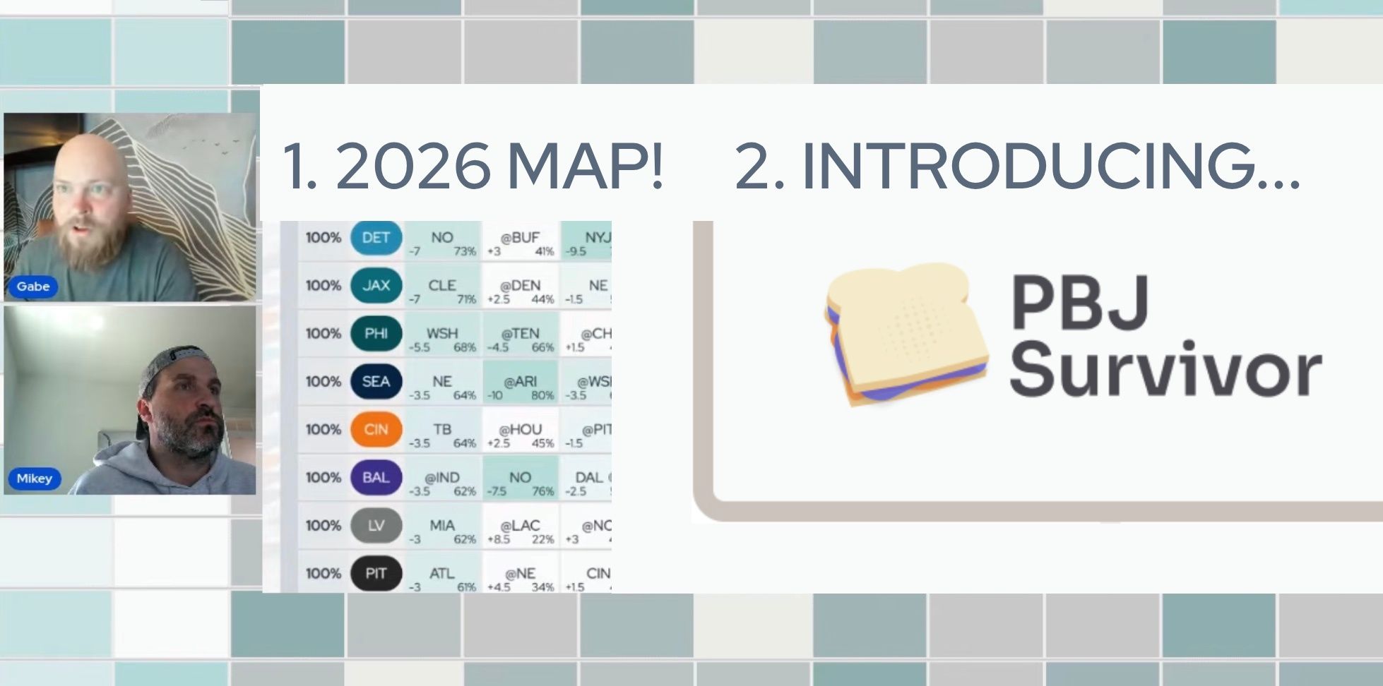 GWD: 2026 NFL Schedule is Live and PBJ Survivor is Launched