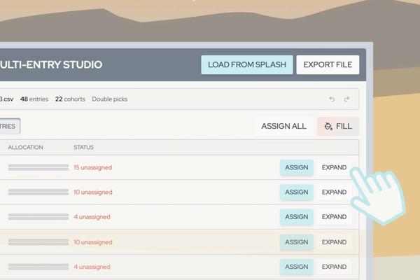 Bulk Editing Splash Entries