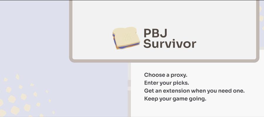 A new way to line up survivor entries: PBJ Survivor