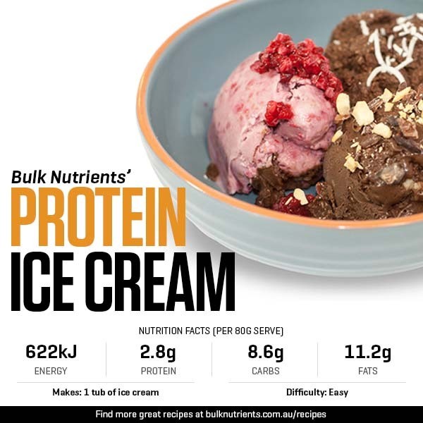 The most delicious Protein Ice Cream Recipe from Bulk Nutrients 