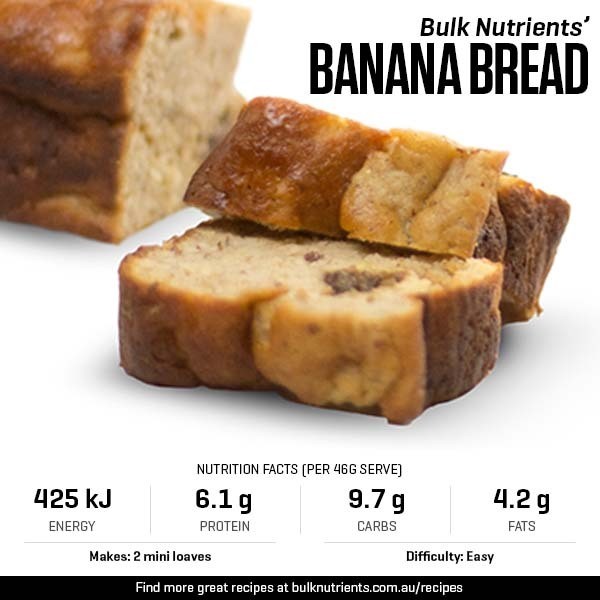 Banana Bread recipe from Bulk Nutrients