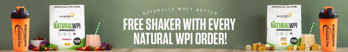 Free Shaker with every Natural WPI Order.