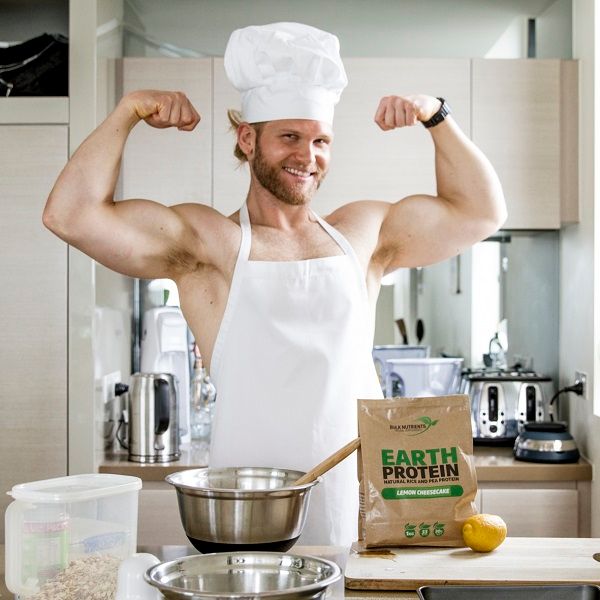 Sponsored Ambassador Andrew Lutomski aka Thor of Oz is a vegan athlete who loves cooking with Bulk Nutrients Earth Protein