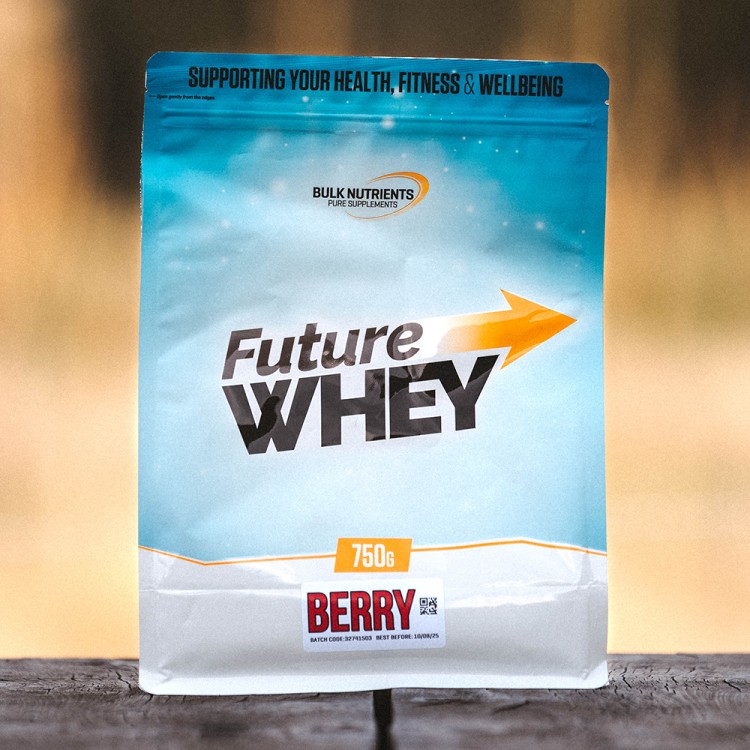 Bulk Nutrients' Future Whey offers a 100% plant-based source of free form amino acids, providing a refreshing and effective way to take protein. Berry flavour.