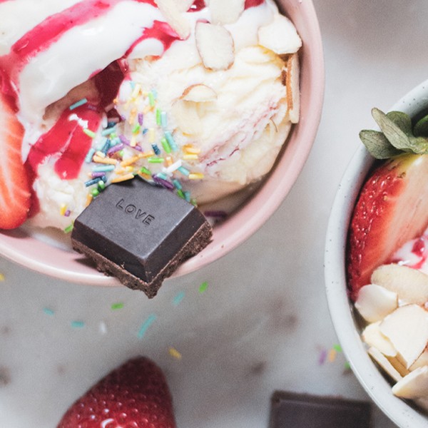 High Protein Strawberry Sundae recipe from Bulk Nutrients