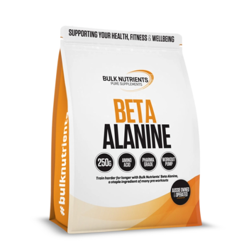 Bulk Nutrients' Beta Alanine a staple ingredient of many pre workouts train harder for longer
