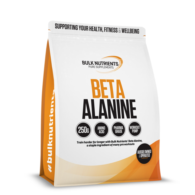Bulk Nutrients' Beta Alanine a staple ingredient of many pre workouts train harder for longer