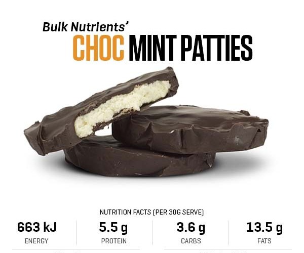 Choc Mint Patties recipe from Bulk Nutrients