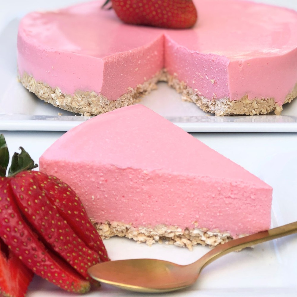 High Protein Strawberry Mousse Cake | Bulk Nutrients Recipes