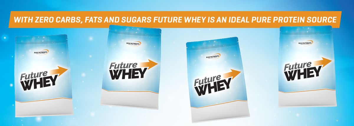 Future Whey has zero carbohydrates or fats.