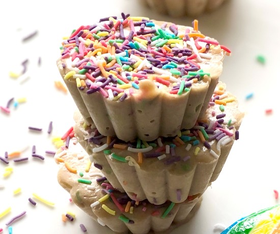 Biscoff Birthday Cake Freezer Fudge