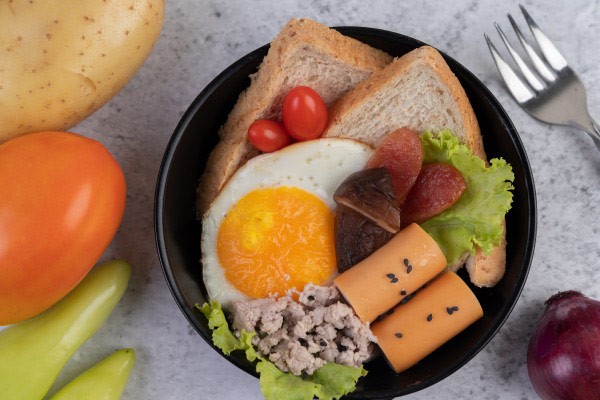 Opt for high volume, lower-calorie foods when trying to lose weight as they’ll keep you fuller and more satisfied for longer