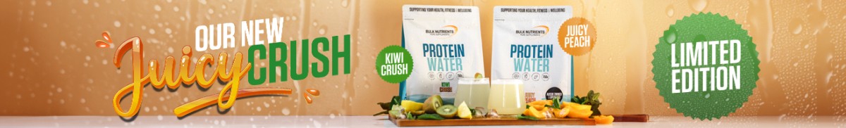 Our new juicy crush - Limited Edition Protein Water Kiwi Crush and Juicy Peach