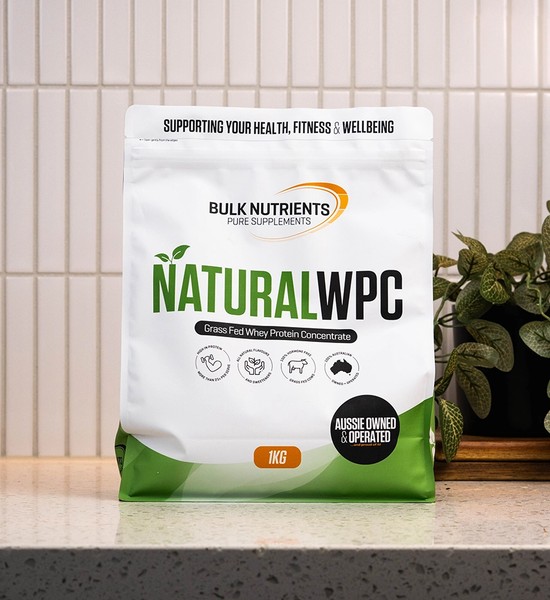 Bulk Nutrients' Australian Natural Whey Protein Concentrate containing zero artificial flavours or sweeteners is a great option to boost your protein intake