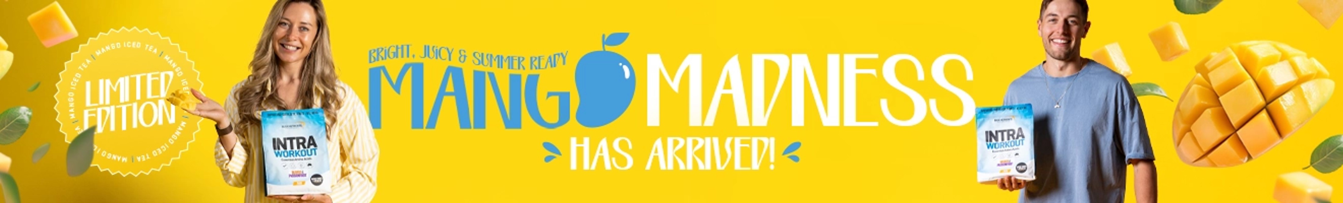 Intra Workout - Mango & Passionfruit - Bright, juice & summer ready Mango Madness has arrived.