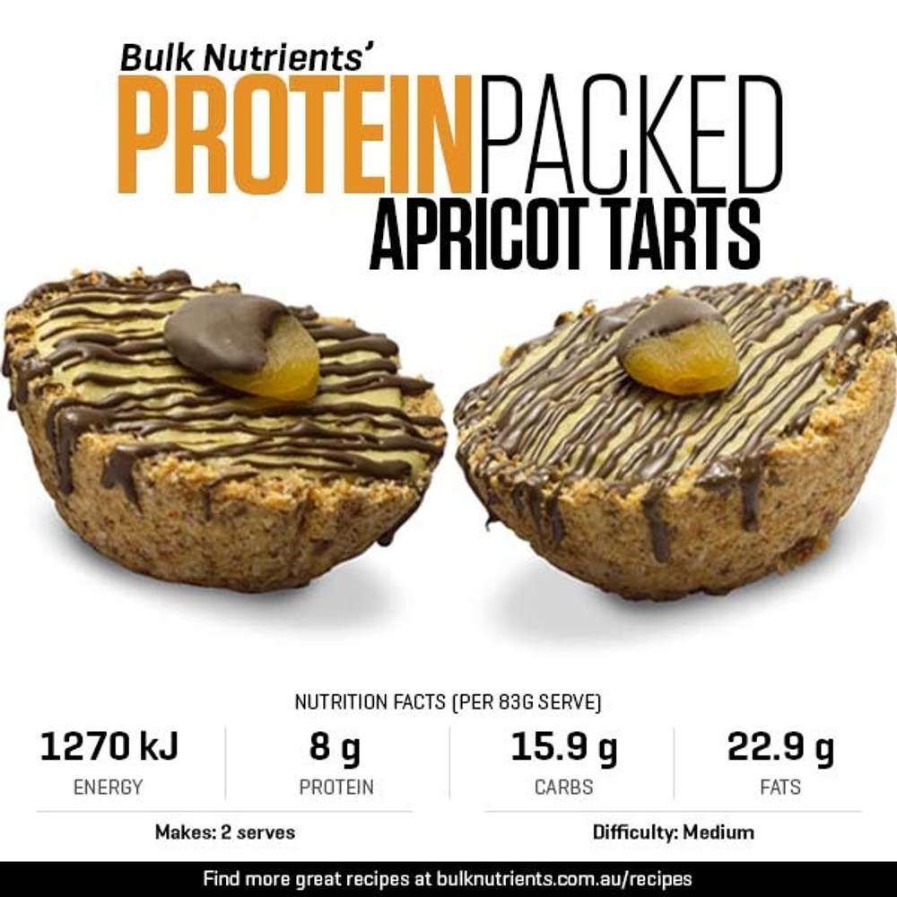 Protein-Packed Apricot Tarts | Bulk Nutrients Recipe