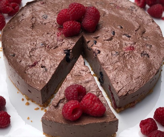 Choc Berry Protein Cheesecake