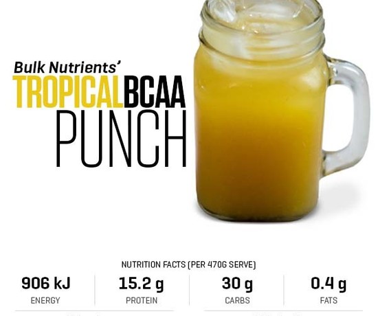 Tropical BCAA Punch recipe from Bulk Nutrients