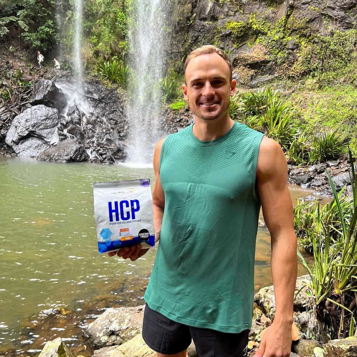 Bulk Nutrients Ambassador Max Cuneo with a bag of HCP